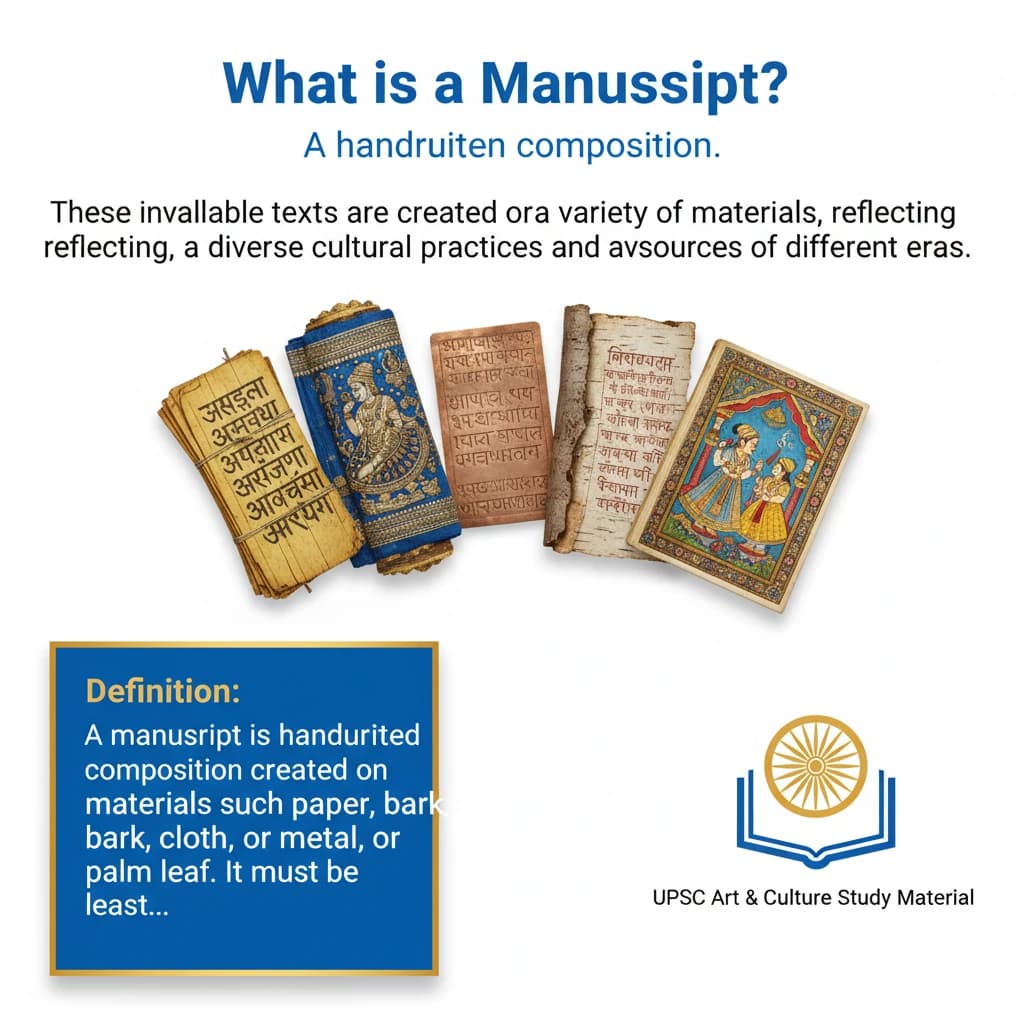 Manuscripts: Definition, Characteristics, and Significance for UPSC