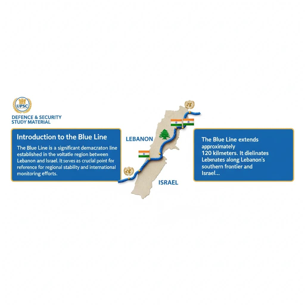 Blue Line: UN Withdrawal Line Between Lebanon and Israel