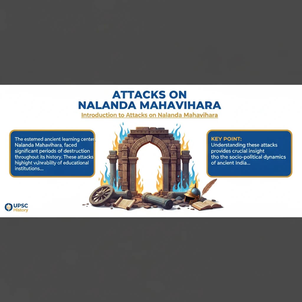 Nalanda Mahavihara: Huna & Gauda Attacks and Restoration