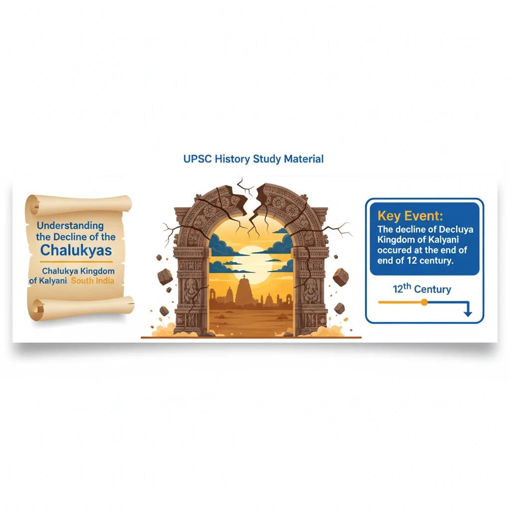 Decline of Kalyani Chalukyas & Rise of Successor Kingdoms