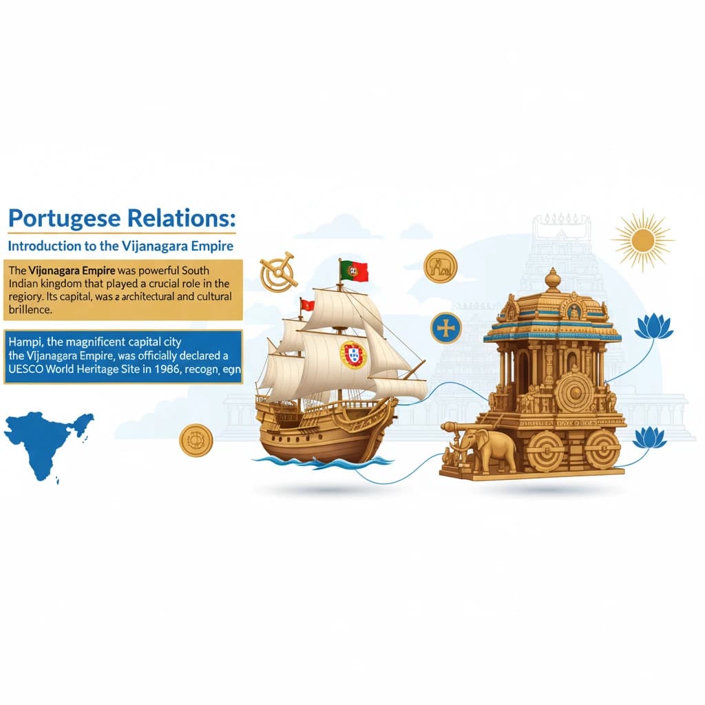 Vijayanagara Empire: Portuguese Relations, Trade, and Military Aid