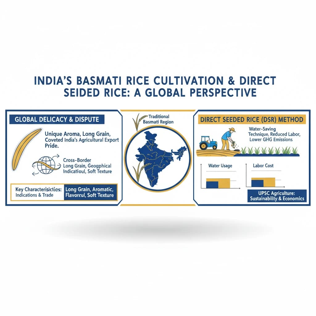 India’s Basmati Rice Cultivation Dispute and the Direct Seeded Rice