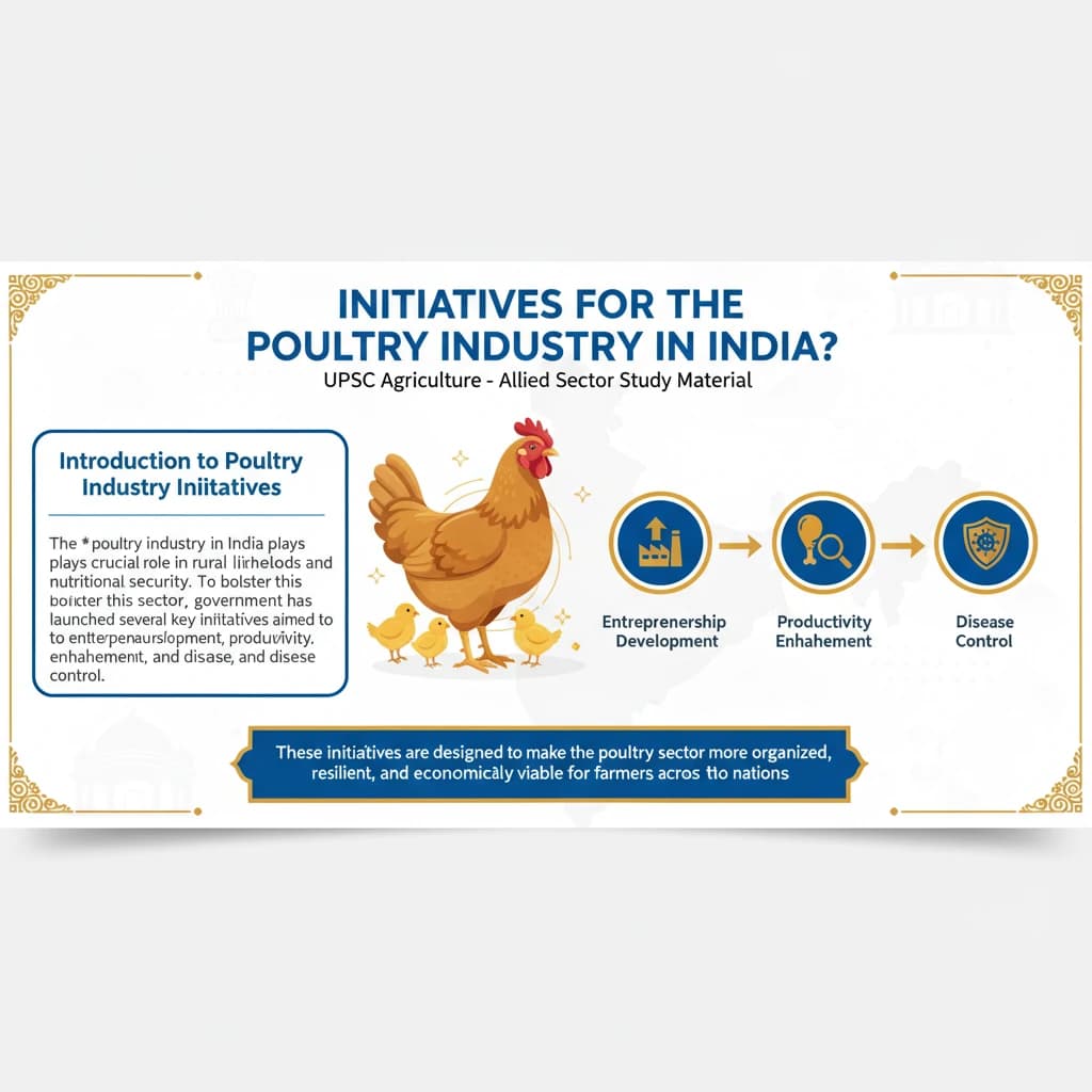 What are the Initiatives for the Poultry Industry in India?