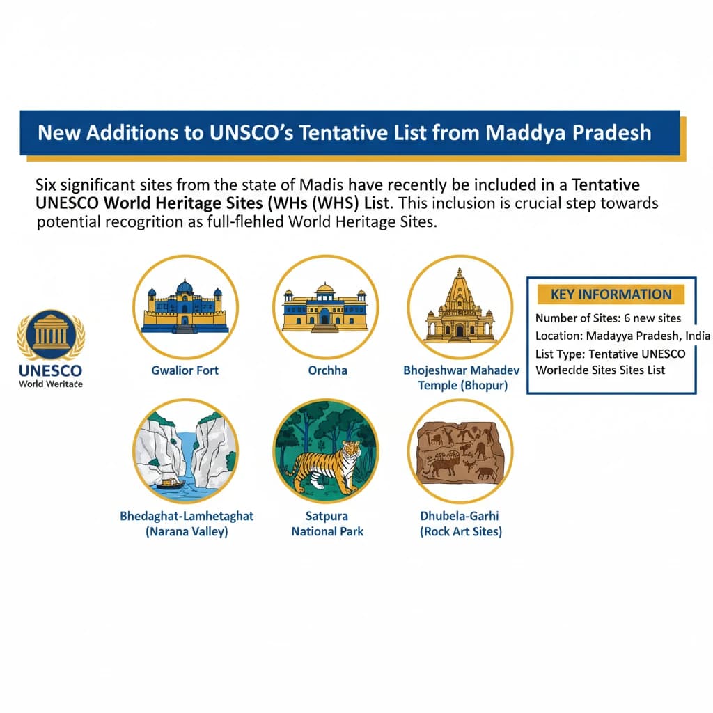 6 New MP Sites Listed on Tentative World Heritage Sites List