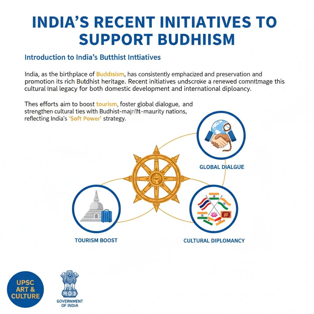 What are India’s Recent Initiatives to Support Buddhism?