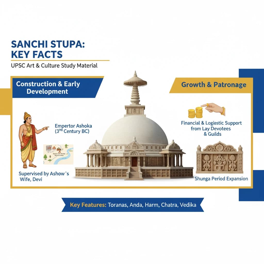 What are Key Facts about the Sanchi Stupa?