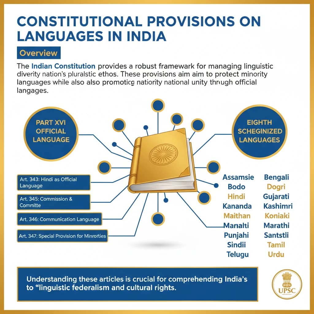 What are the Constitutional Provisions Related to Languages in India