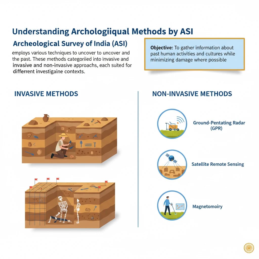 What are the Methods Adopted by the ASI for Excavation?