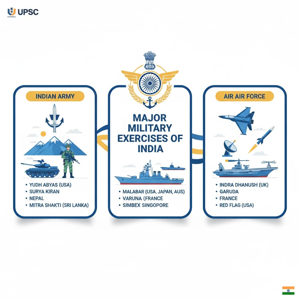 Major Military Exercises of India