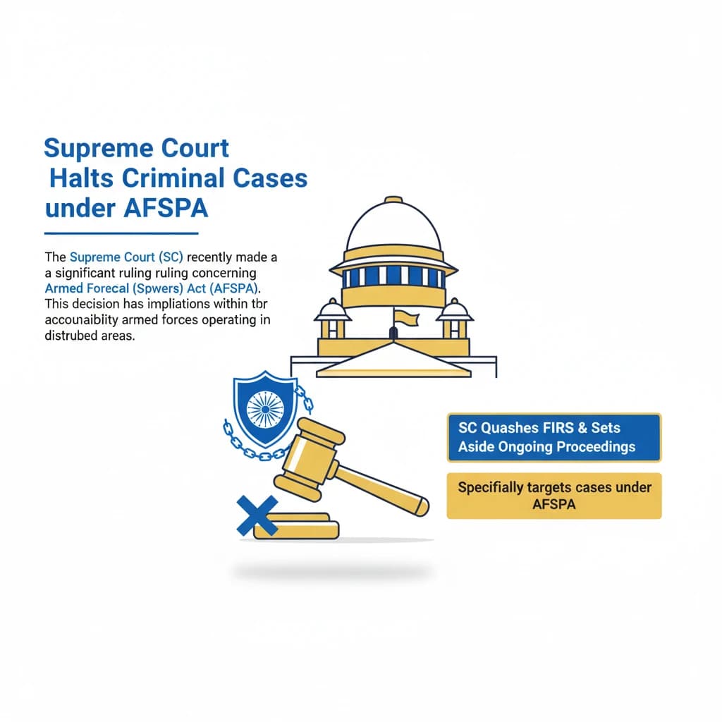 SC Halts Criminal Cases under AFSPA