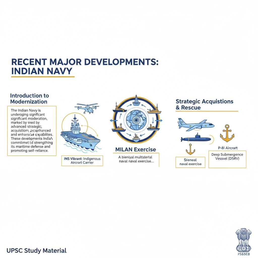 What are the Recent Major Developments Related to the Indian Navy?