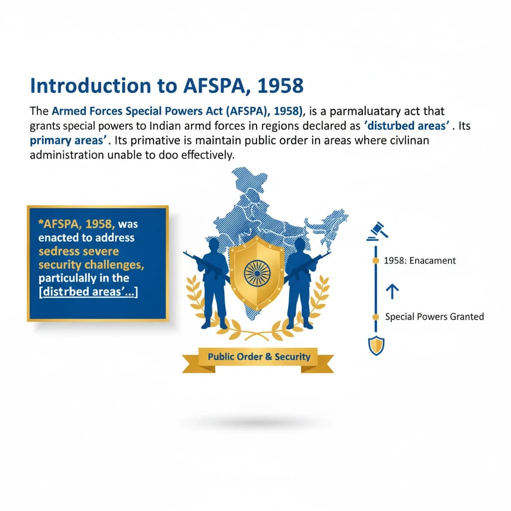 What is Armed Forces Special Powers Act (AFSPA), 1958?
