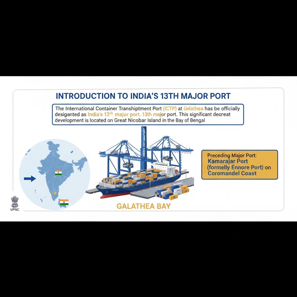 13th Major Port of India at Galathea Bay