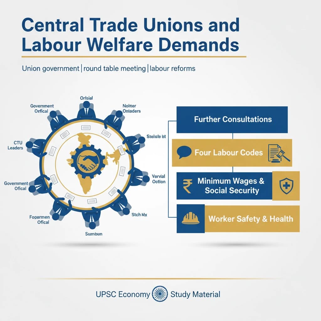 Central Trade Unions (CTUs) Demand for Labour Welfare