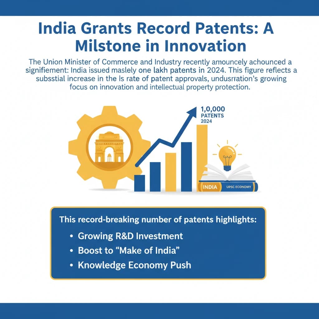 India Grants Record Patents