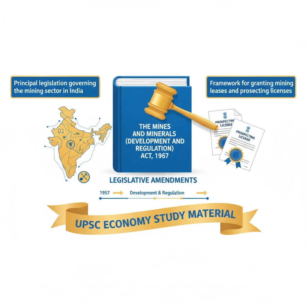 Legislative Amendments: The Mines and Minerals (Development and Regulation) Act, 1957