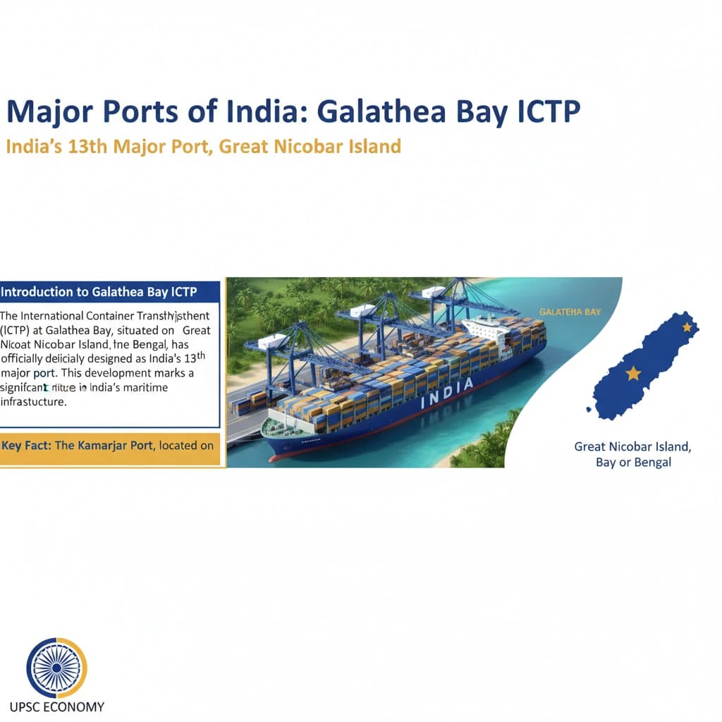 Major Port of India at Galathea Bay