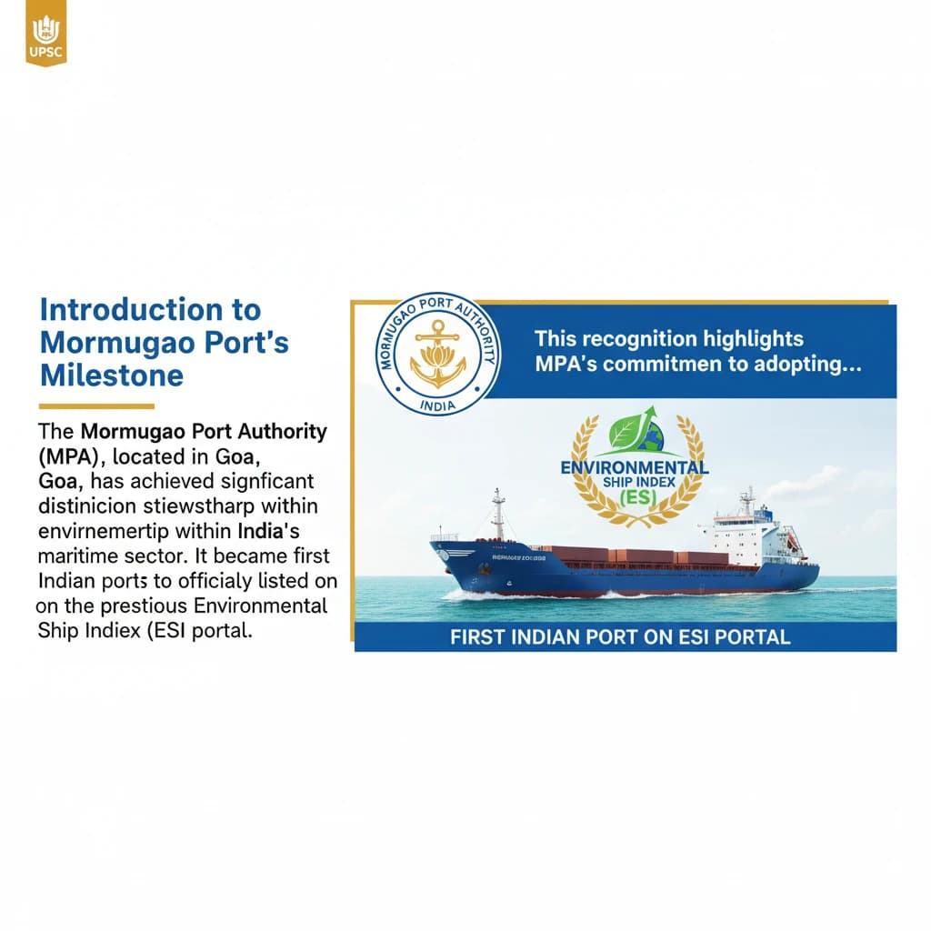 Mormugao Port on Environmental Ship Index