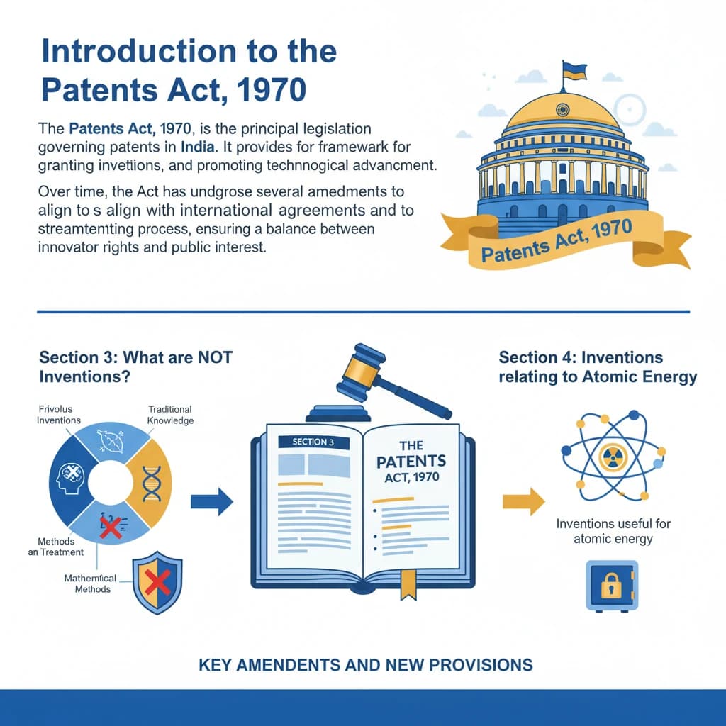 Section 3 and 4 of Patents Act, 1970