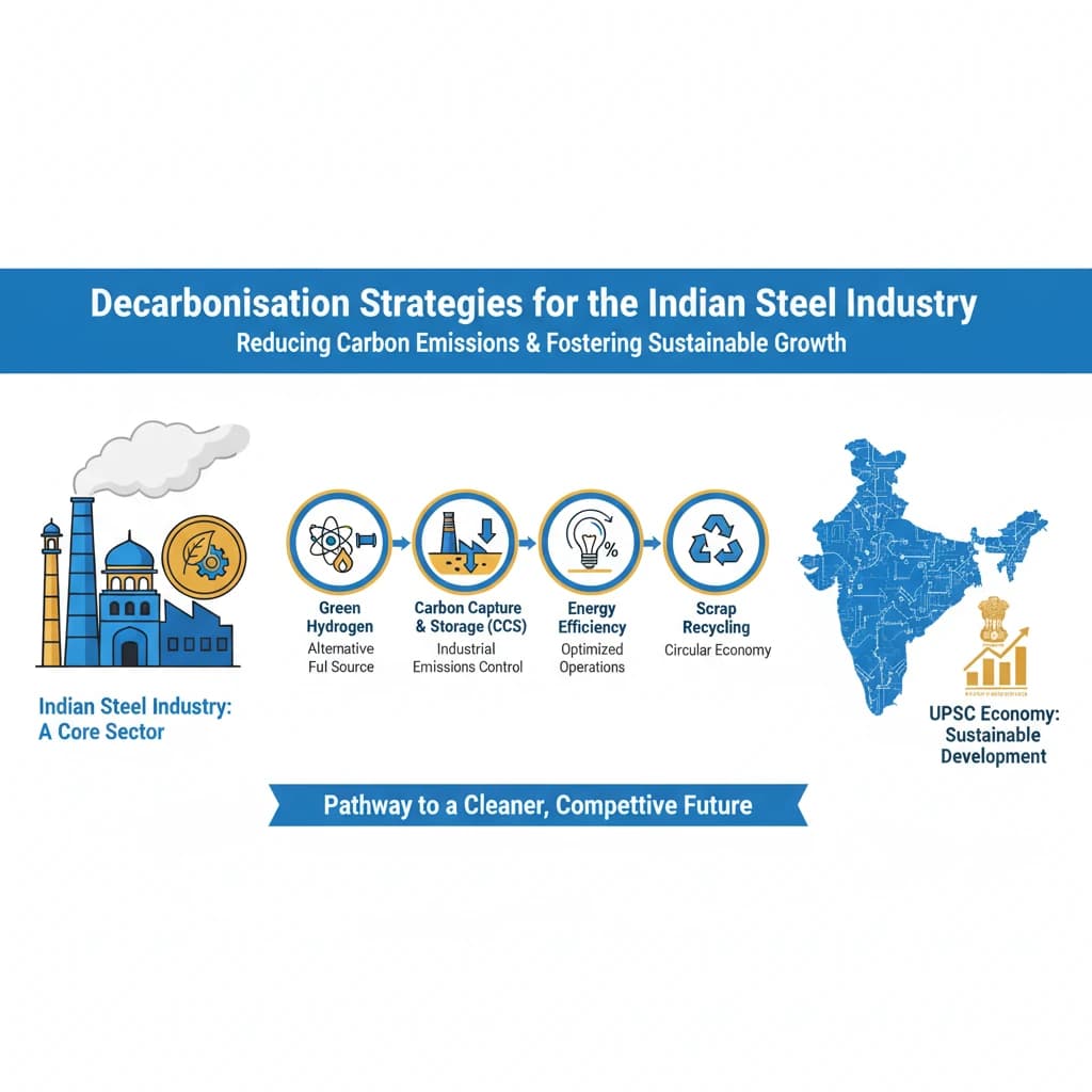 What are Decarbonisation Strategies to Reduce Carbon Emissions in the Indian Steel Industry?