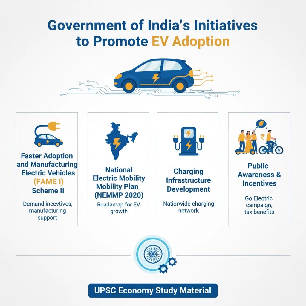 What are Government of India’s Initiatives to Promote EV Adoption?