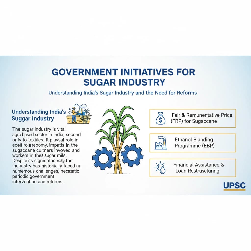 What are the Government Initiatives for the Sugar Industry?
