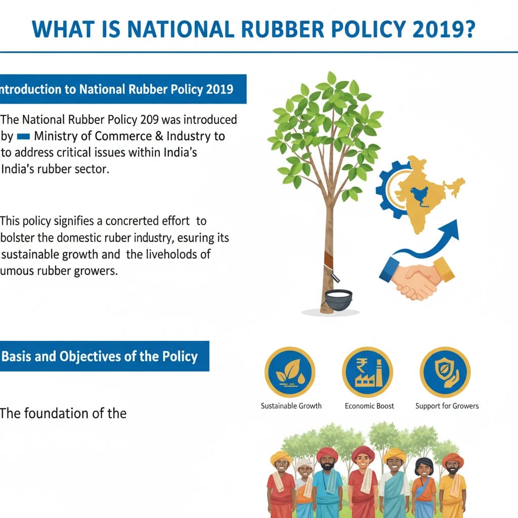 What is National Rubber Policy 2019?
