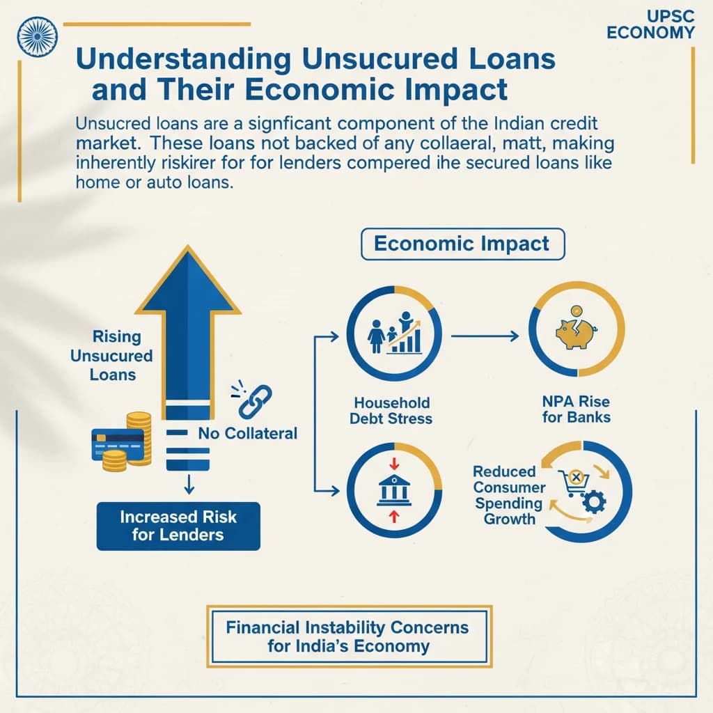 What is the Impact of Rising Unsecured Loans on India’s Economy?