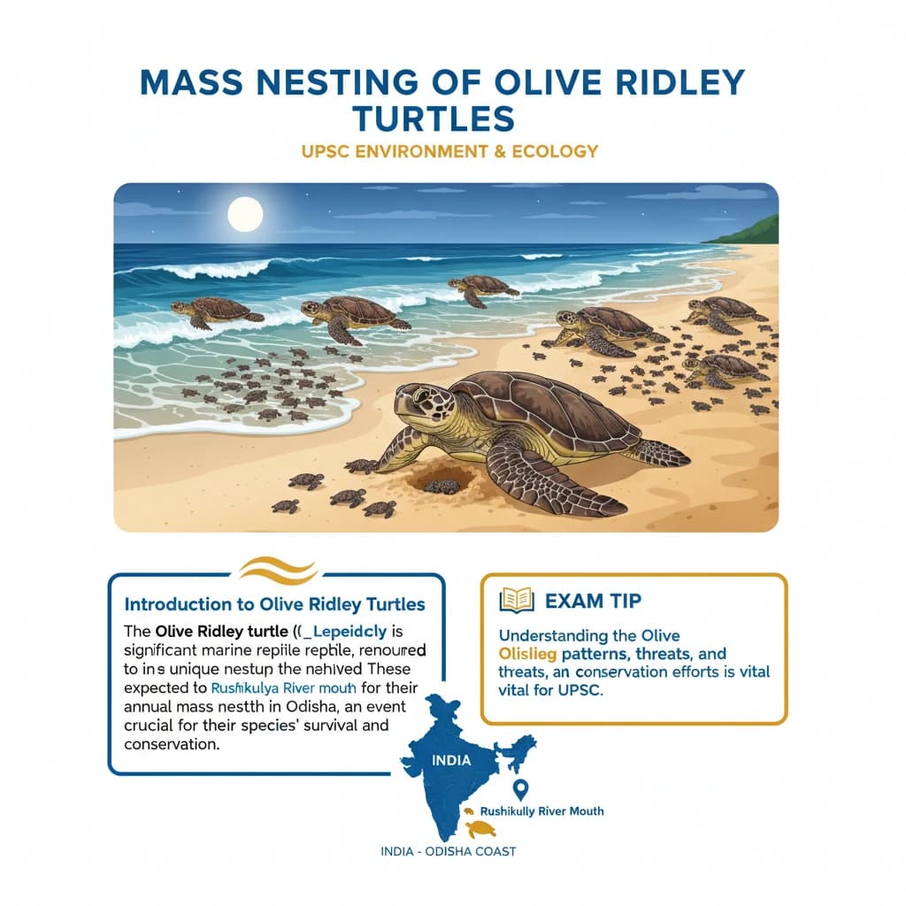 Mass Nesting of Olive Ridley Turtles