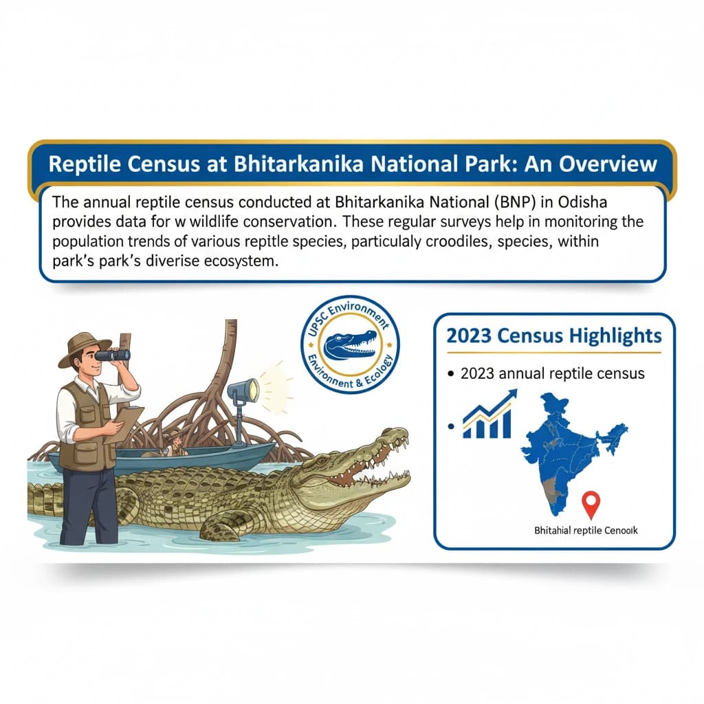 Reptile Census at Bhitarkanika National Park