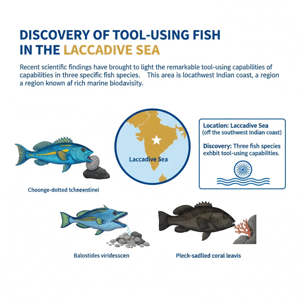 Tool-Using Fish Species Found in the Laccadive Sea