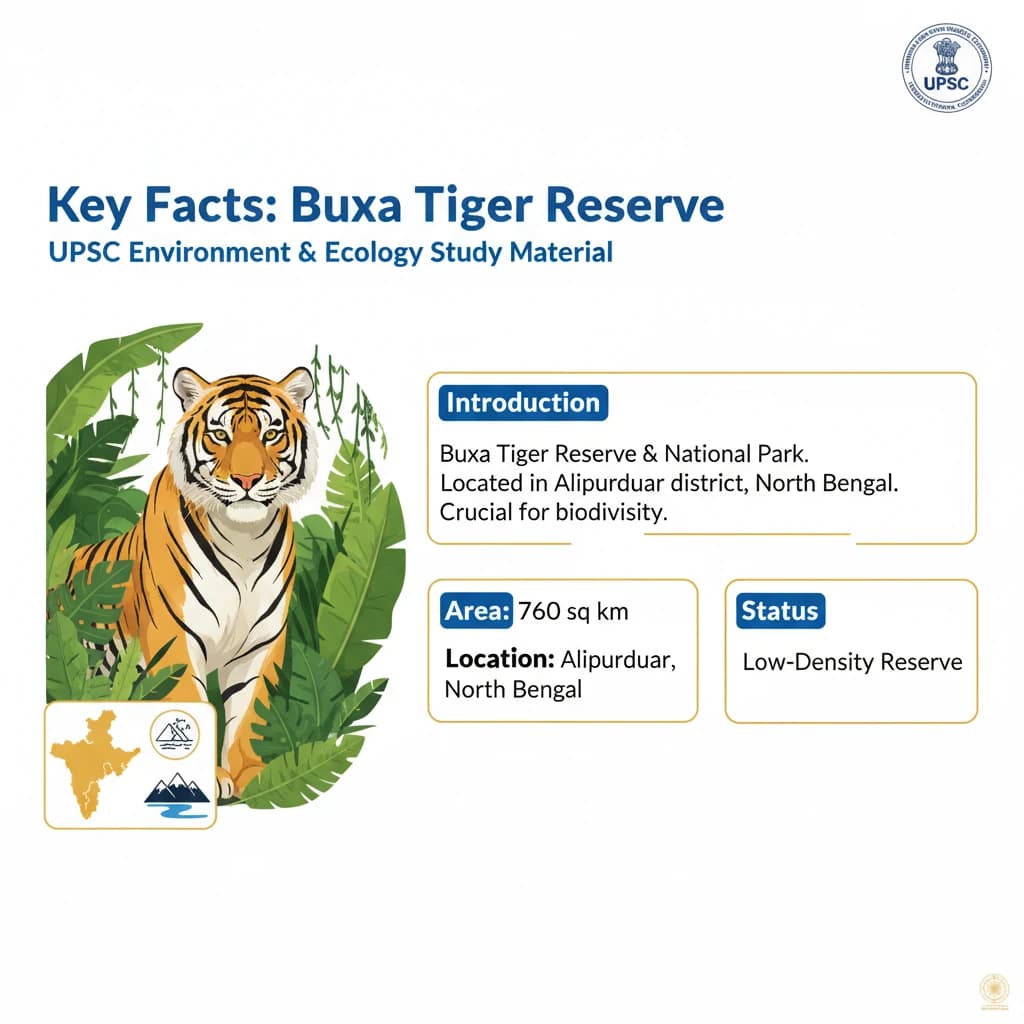 What are the Key Facts about Buxa Tiger Reserve?
