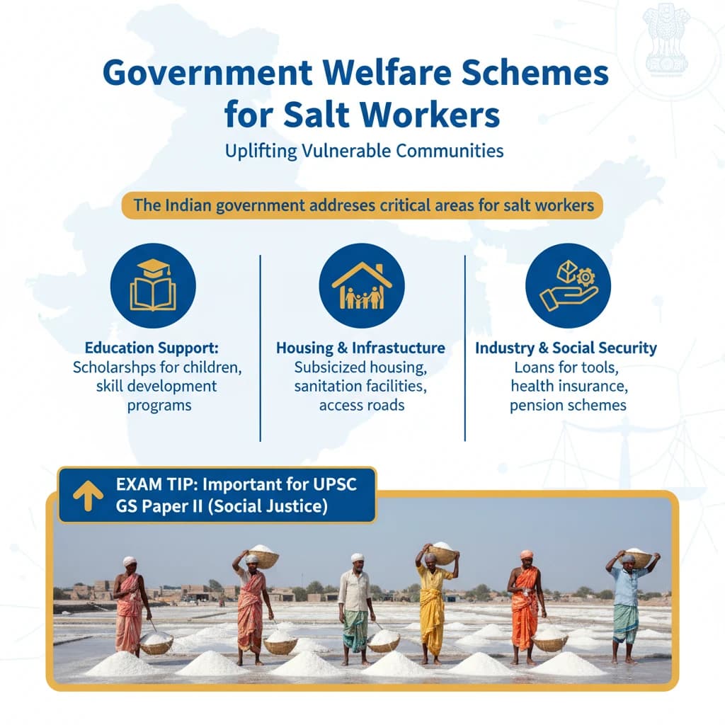 What are Welfare Schemes the Government Initiated for Salt Workers?