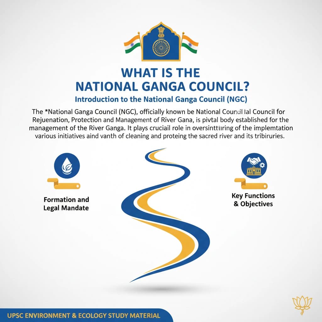 What is the National Ganga Council?