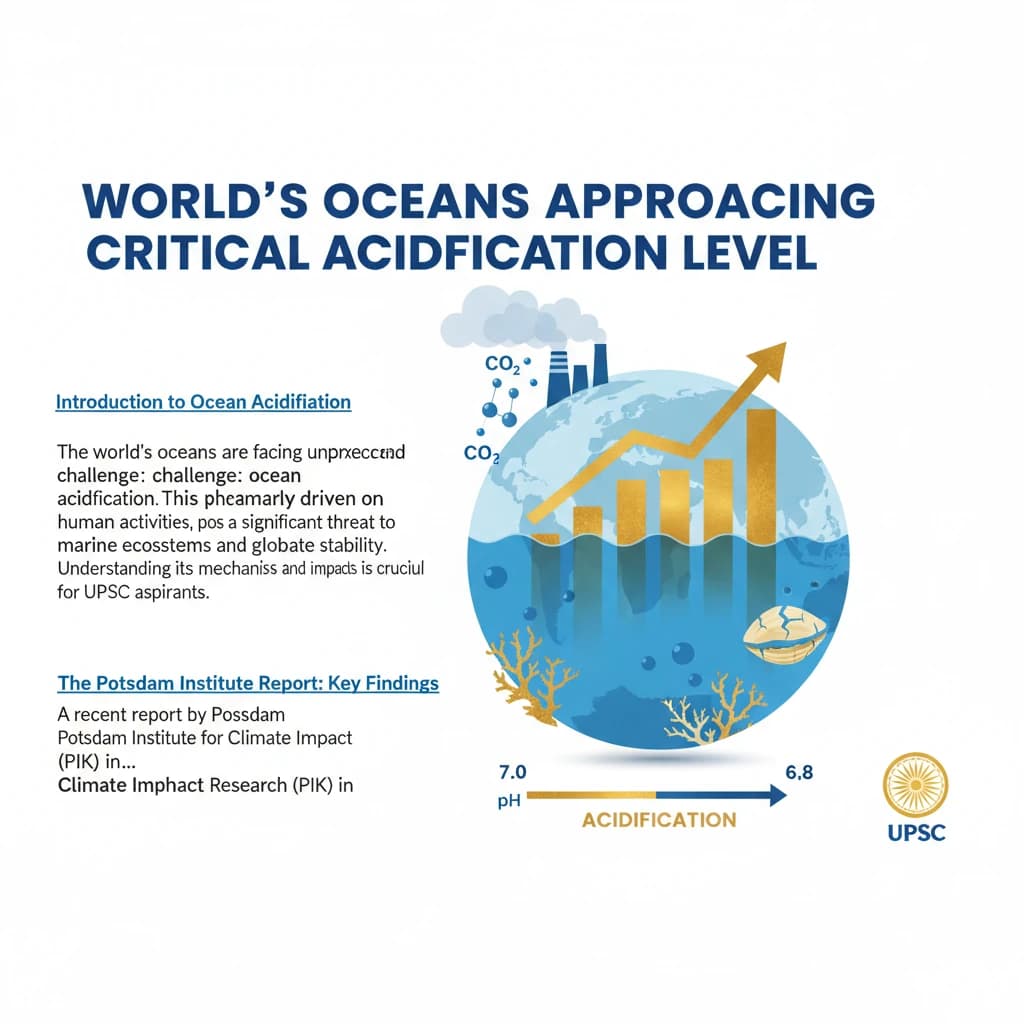 World’s Oceans Approaching
Critical Acidification Level