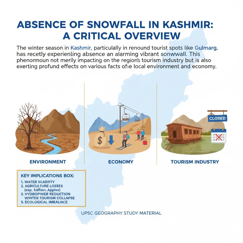 Implications of No Snowfall In Kashmir