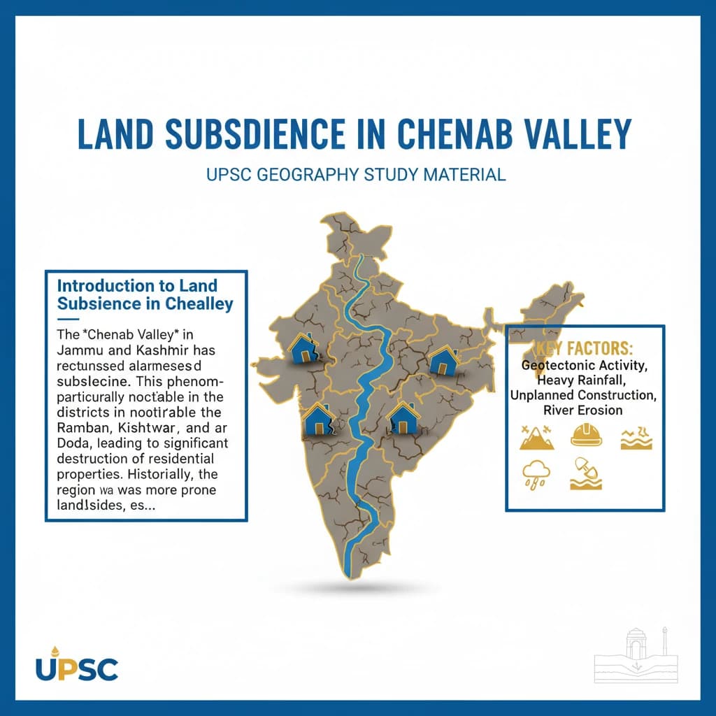 Land Subsidence in Chenab Valley