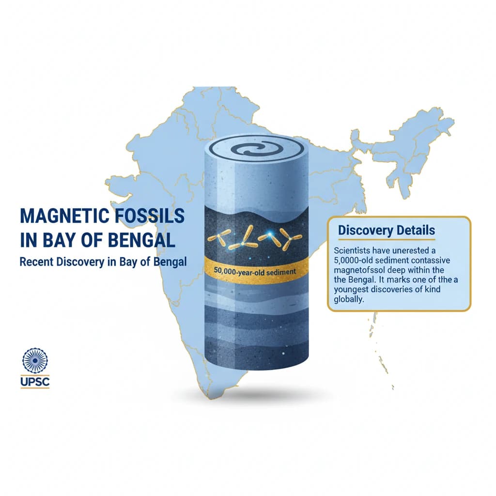 Magnetic Fossils in Bay of Bengal