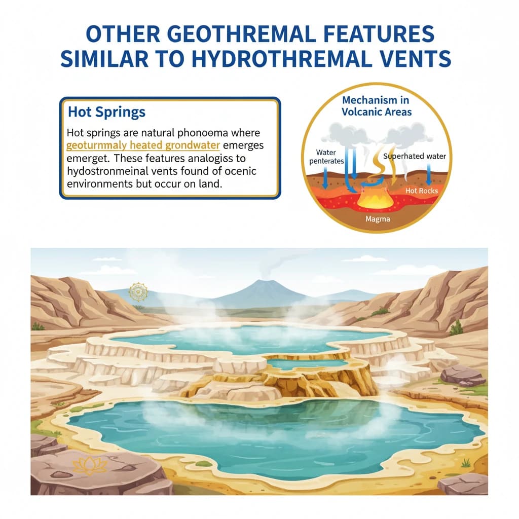 Other Geothermal Features Similar to Hydrothermal Vents