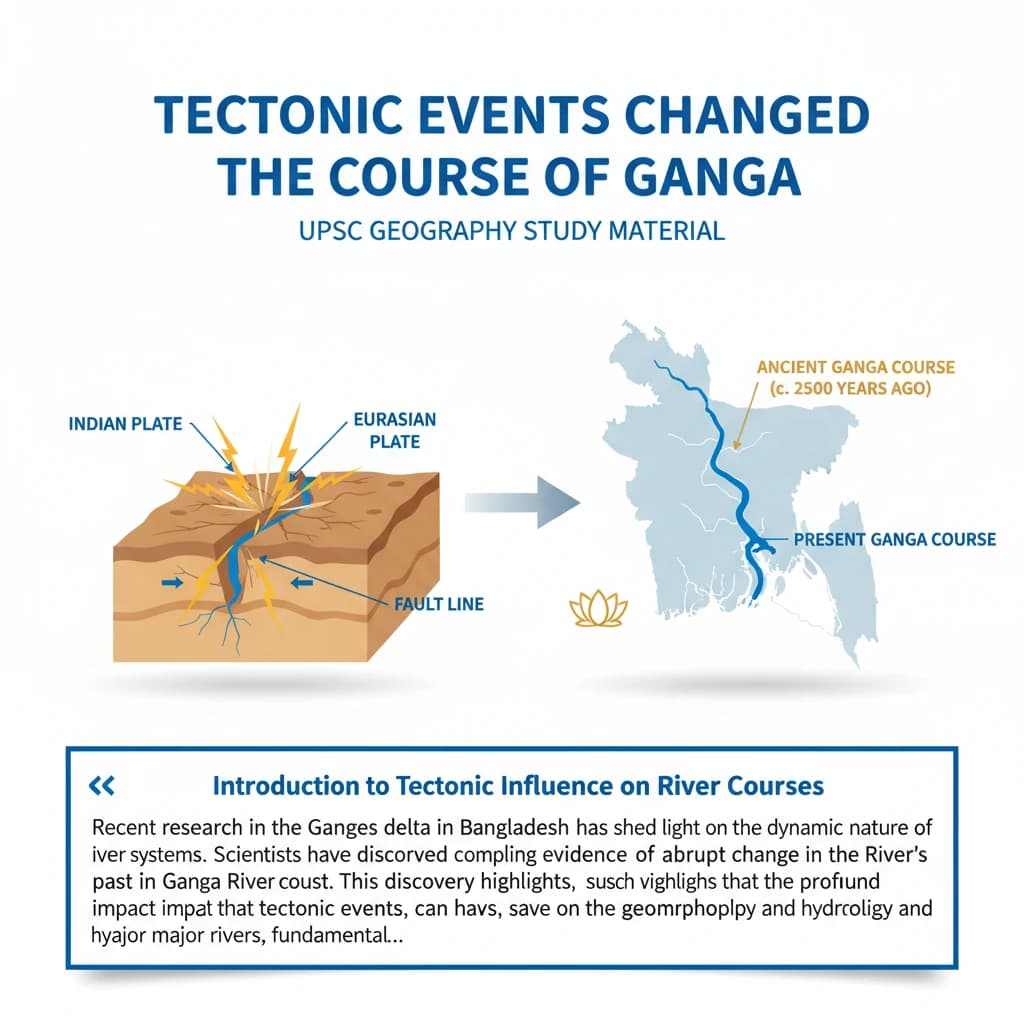 Tectonic Events Changed the Course of Ganga
