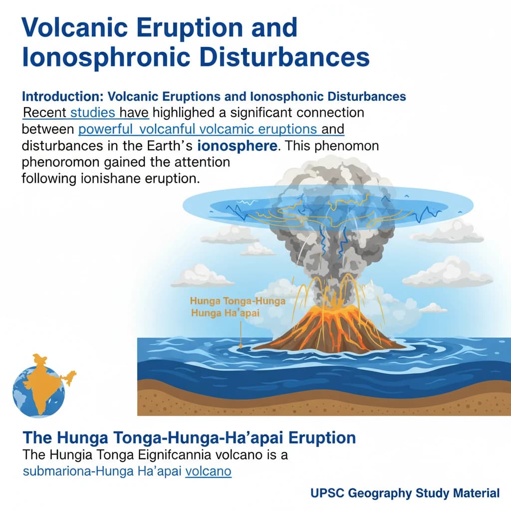 Volcanic Eruption and Ionospheric Disturbances