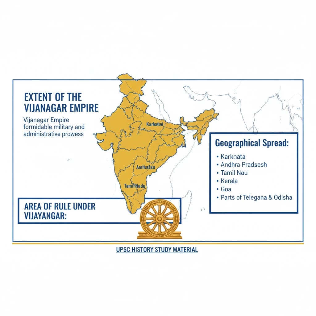 Vijayanagar Empire: Geographical Extent and Boundaries