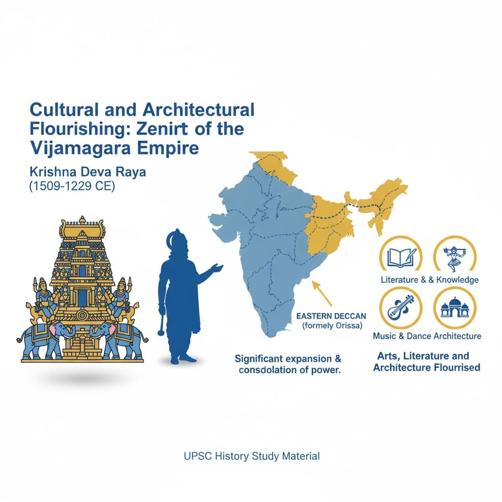 Vijayanagara Empire: Cultural and Architectural Flourishing Under Krishna Deva Raya