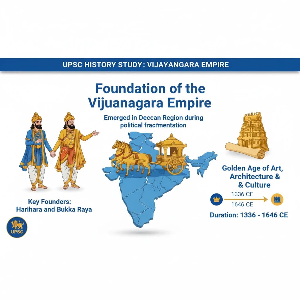 Vijayanagara Empire: Foundation and Early Rulers (Harihara & Bukka)