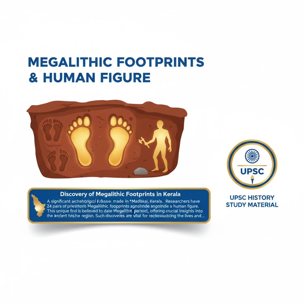 Megalithic Footprints
and Human Figure