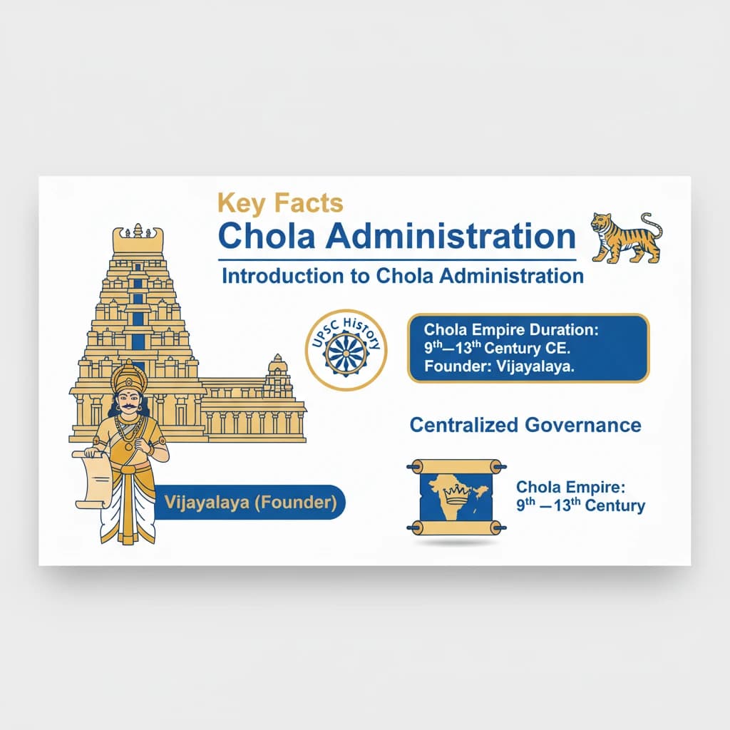 What are Key Facts about the Chola Administration?