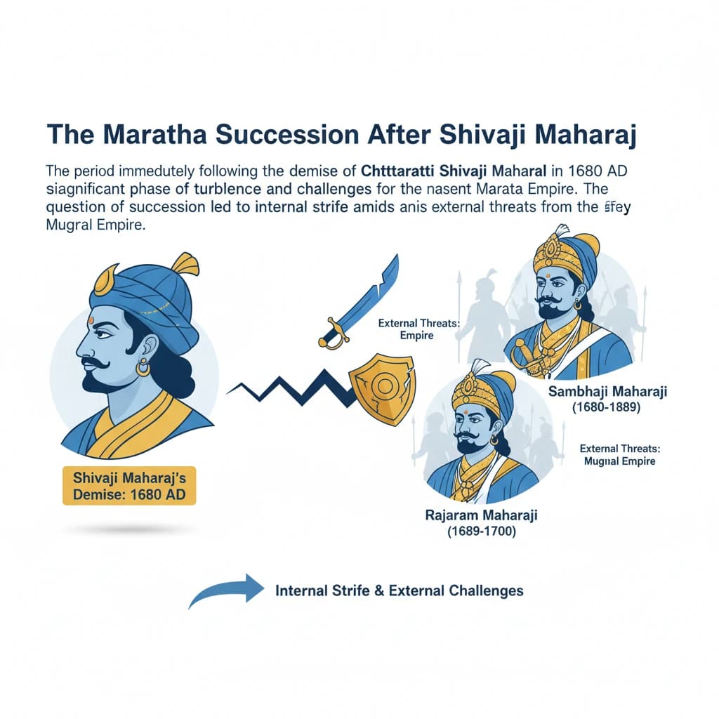 What are the Journey of Marathas after Shivaji?