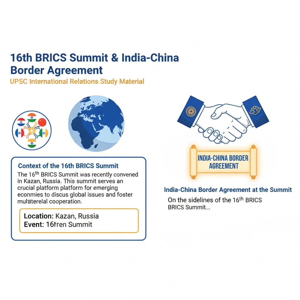 16th BRICS Summit & India-China Border Agreement