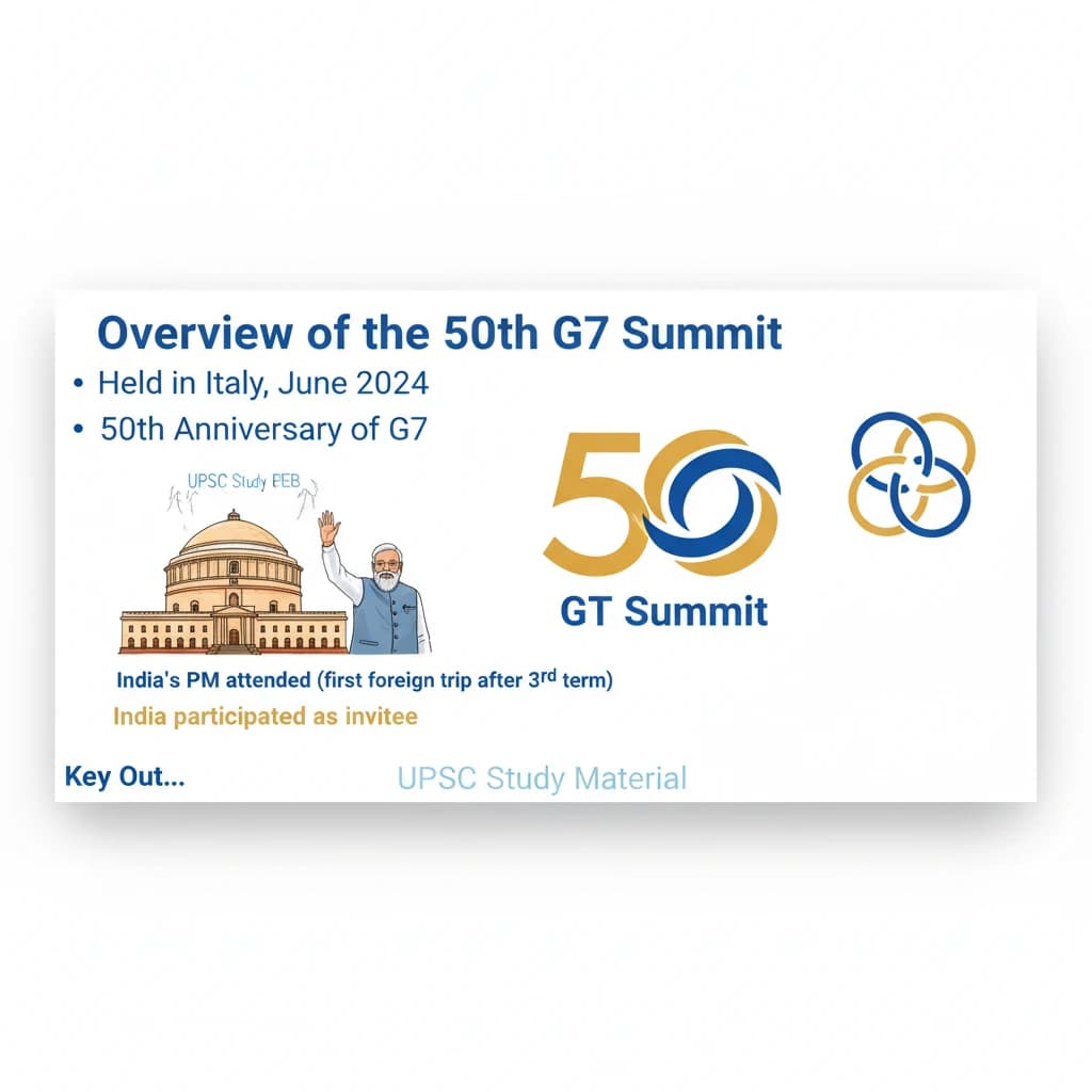 50th G7 Summit: Key Highlights, PGII & Implications for India