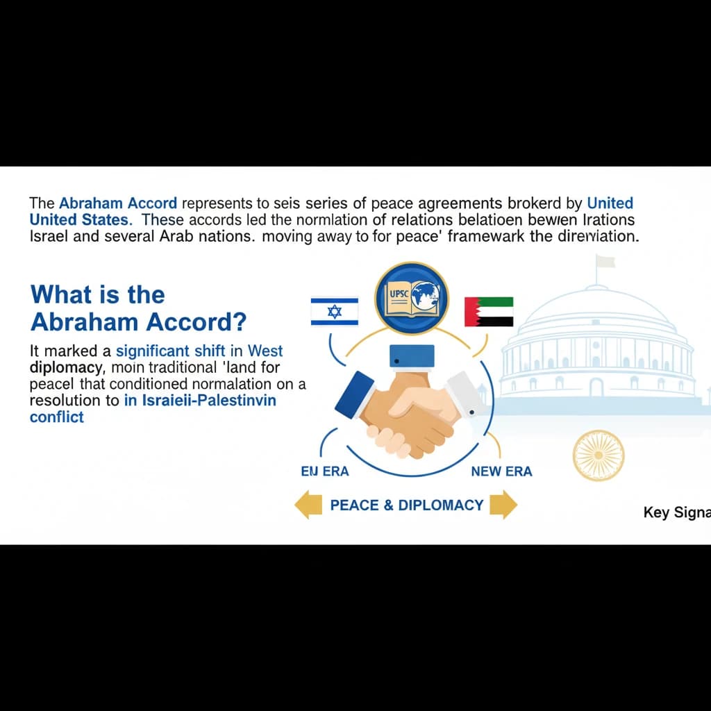 Abraham Accords, I2U2 & Arab Peace Initiative: Middle East Diplomacy for UPSC
